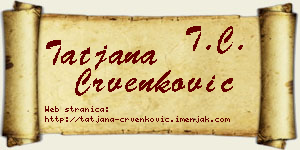Tatjana Crvenković vizit kartica